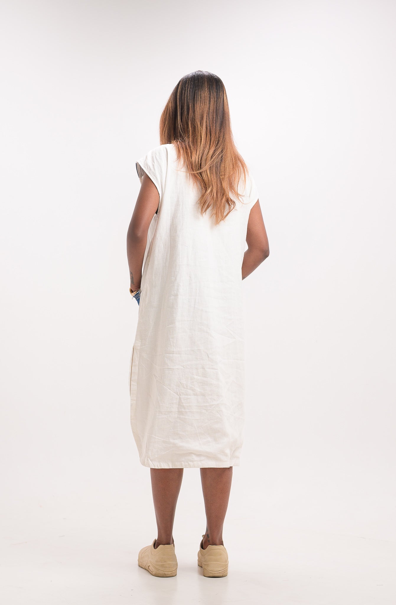 Denimax White Dress