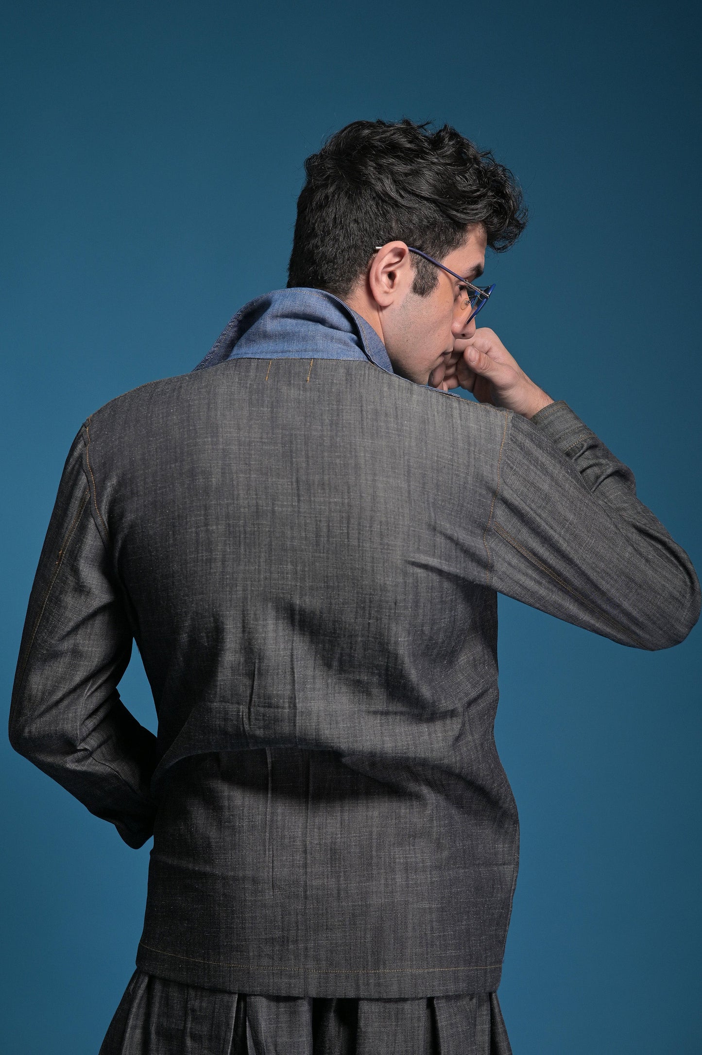 Blue Grey Denim Jacket