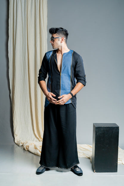 The Denim Verticals Tunic