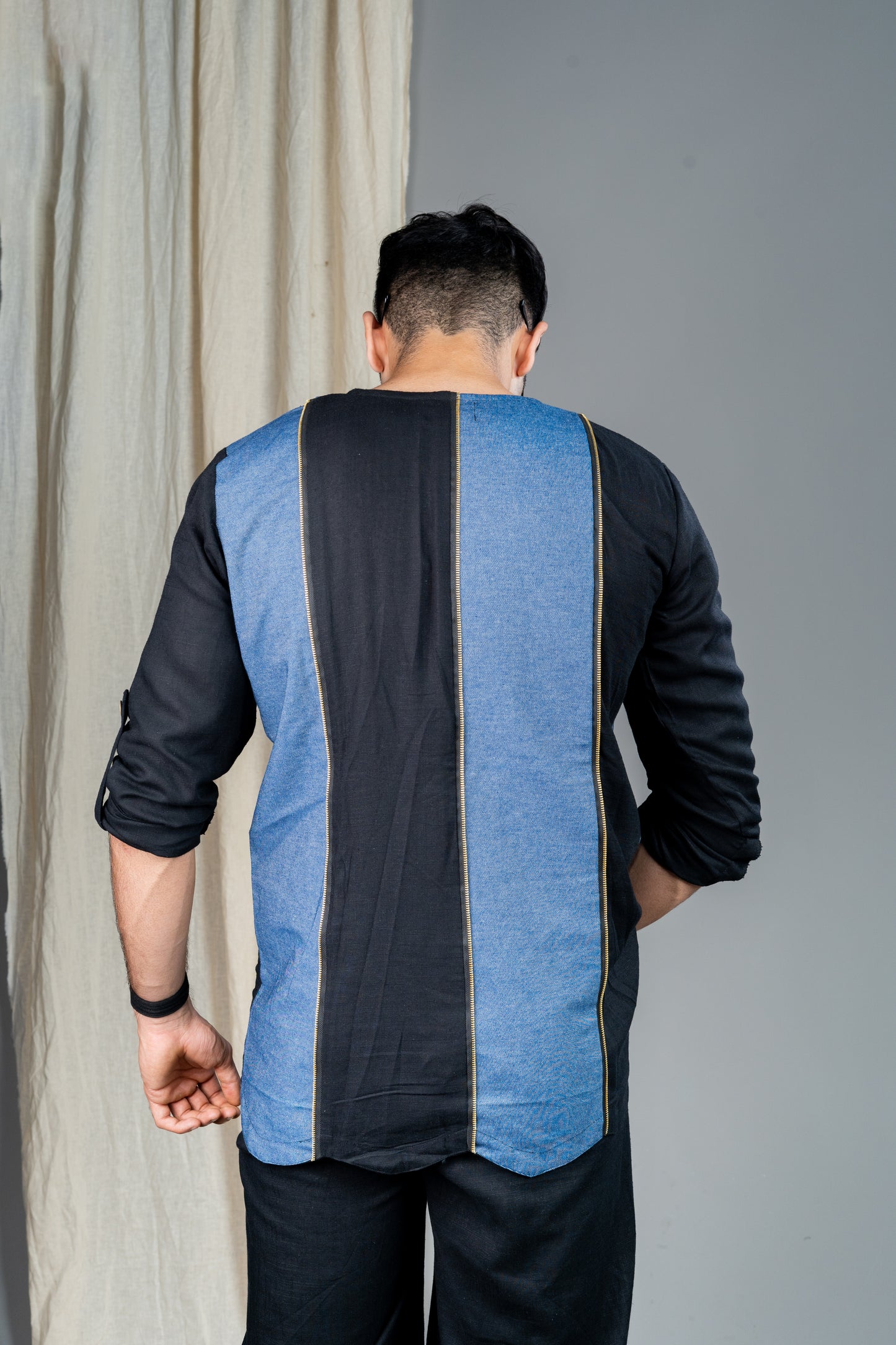 The Denim Verticals Tunic