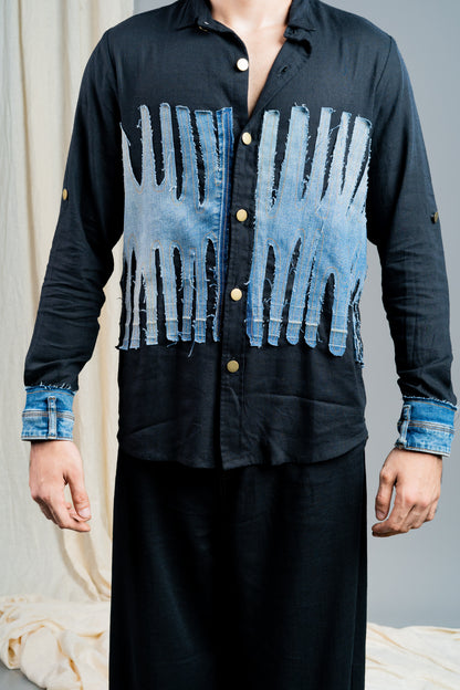 The  Denim  Vertebra Shirt