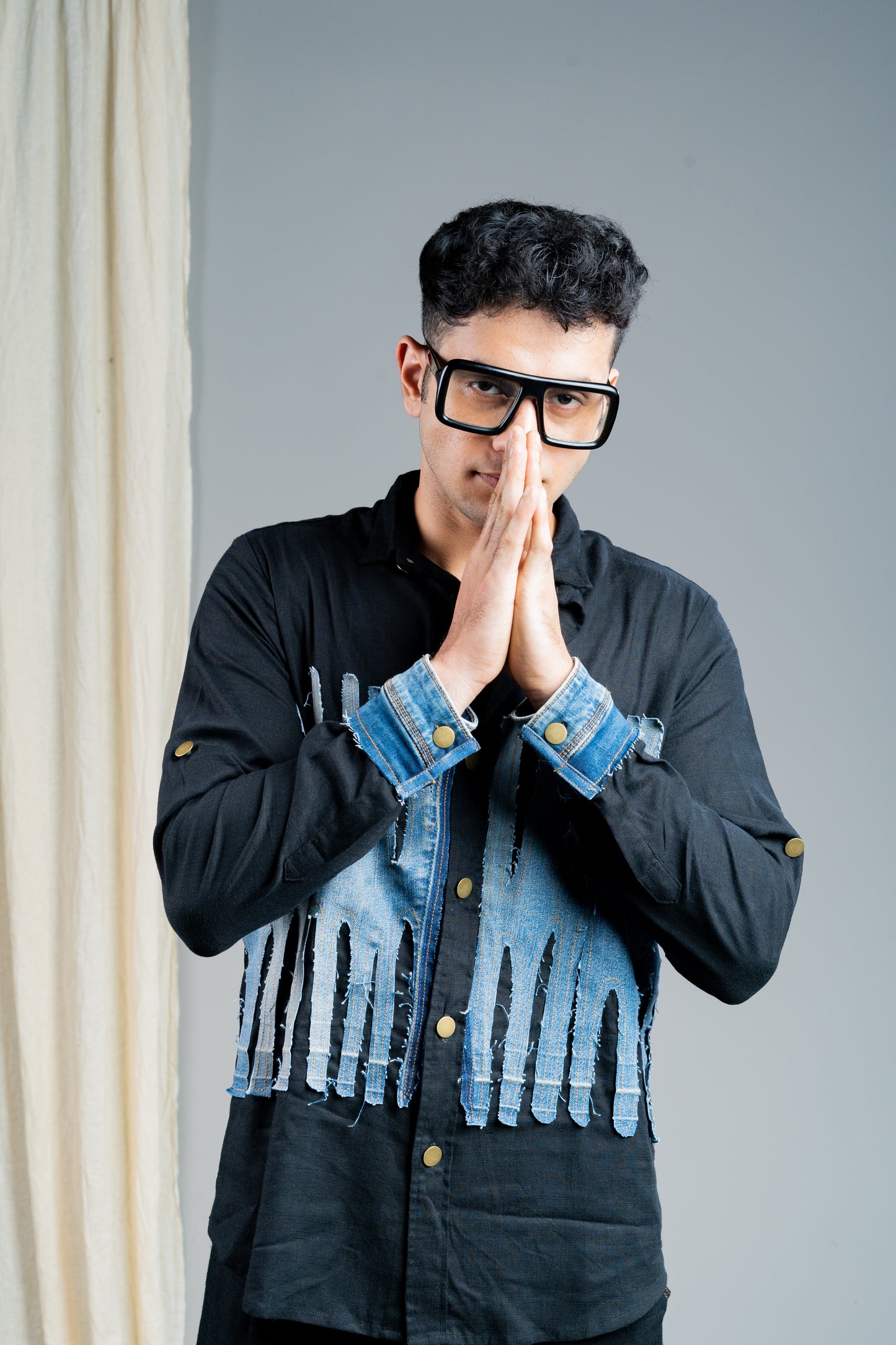 The Unisex Denim  Vertebra Shirt
