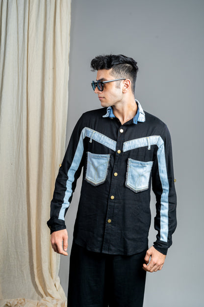 Unisex Denimax  Letter M Shirt