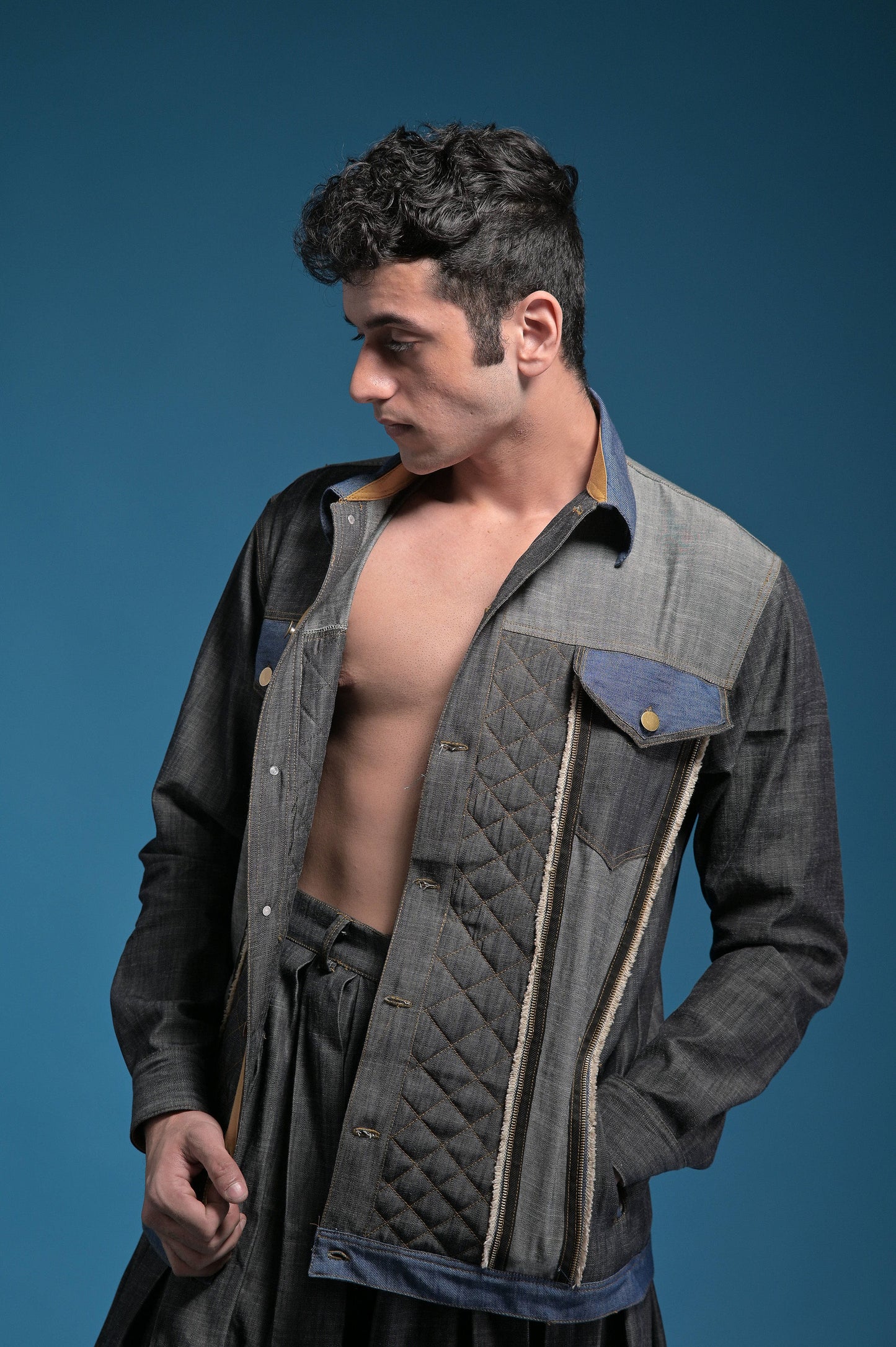 Grey Ash Denim Shacket